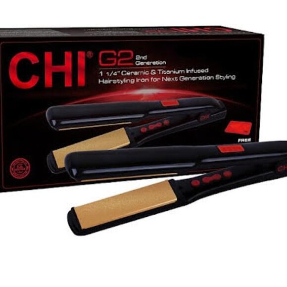 CHI G2 2nd Generation Black 1" Ceramic And Titanium Infused Hairstyling Iron - Picture 2 of 9